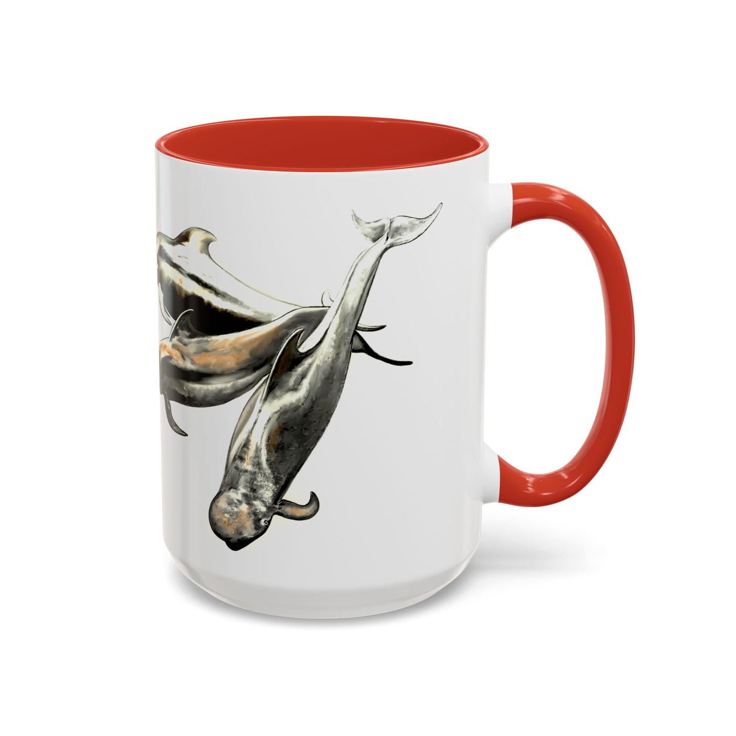 Pilot Whale Accent Coffee Mug, 15oz