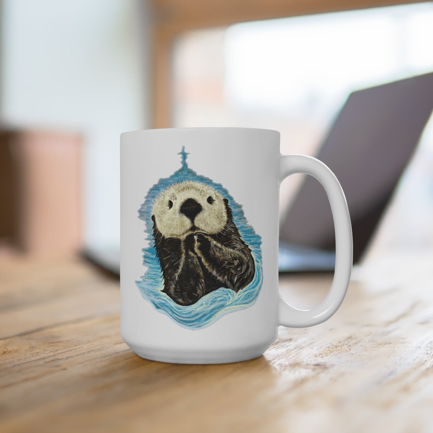 Sea Otter Coffee Mug 15oz