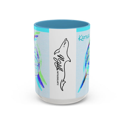 Katina Orca Whale Gestural Accent Coffee Mug (11, 15oz)