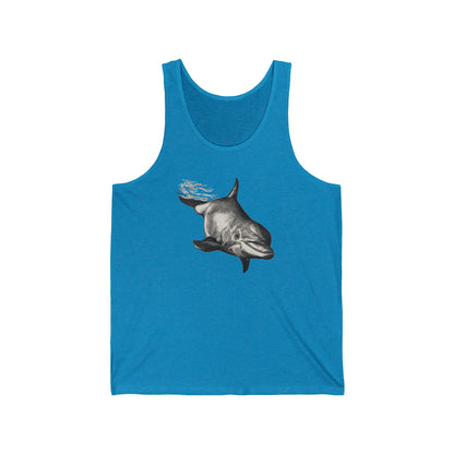 Dolphin Decent Unisex Jersey Tank