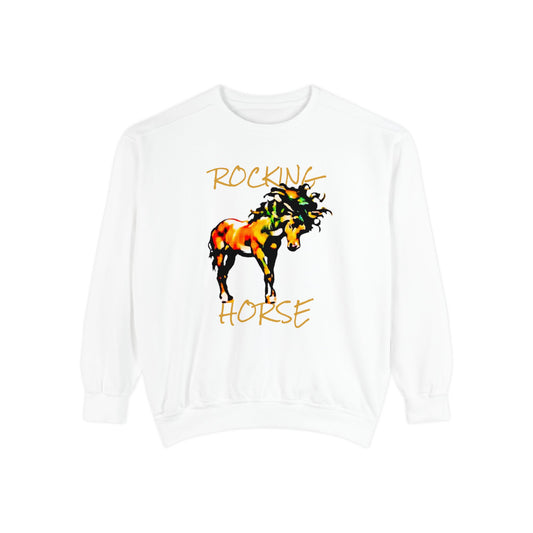 Rocking Horse Unisex Garment-Dyed Sweatshirt