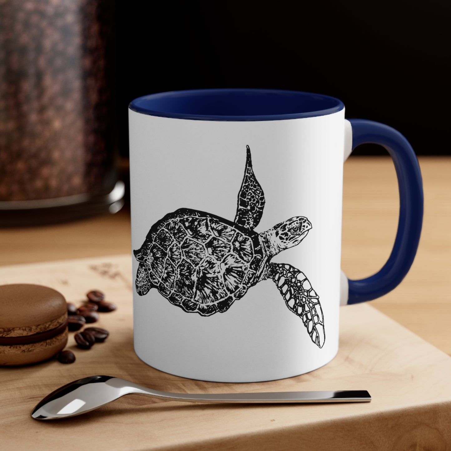 Sea Turtle Accent Coffee Mug, 11oz