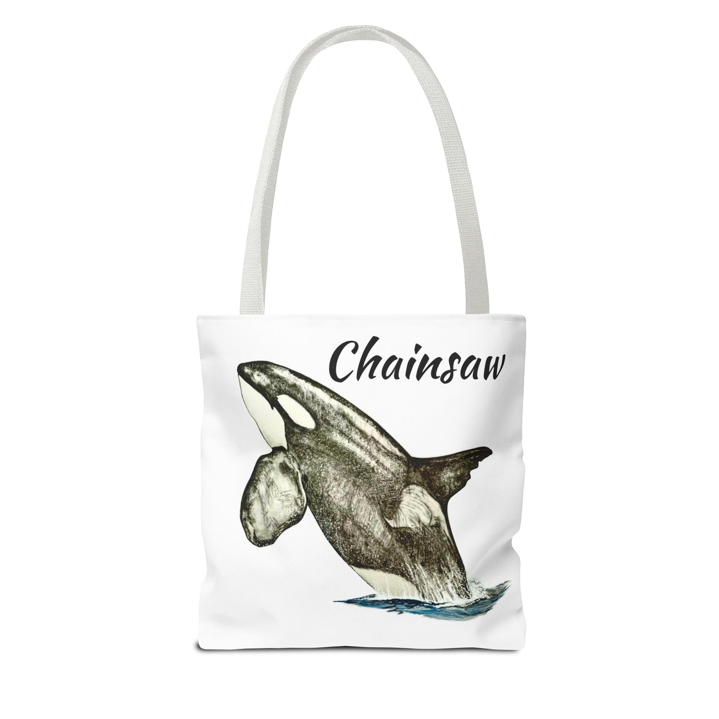 Biggs Killer Whale Chainsaw Tote Bag (AOP)