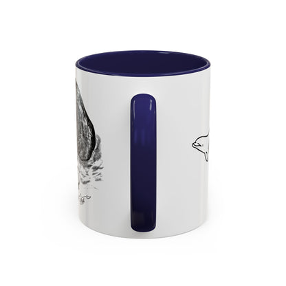 Humpback Whale Accent Coffee Mug, 11oz