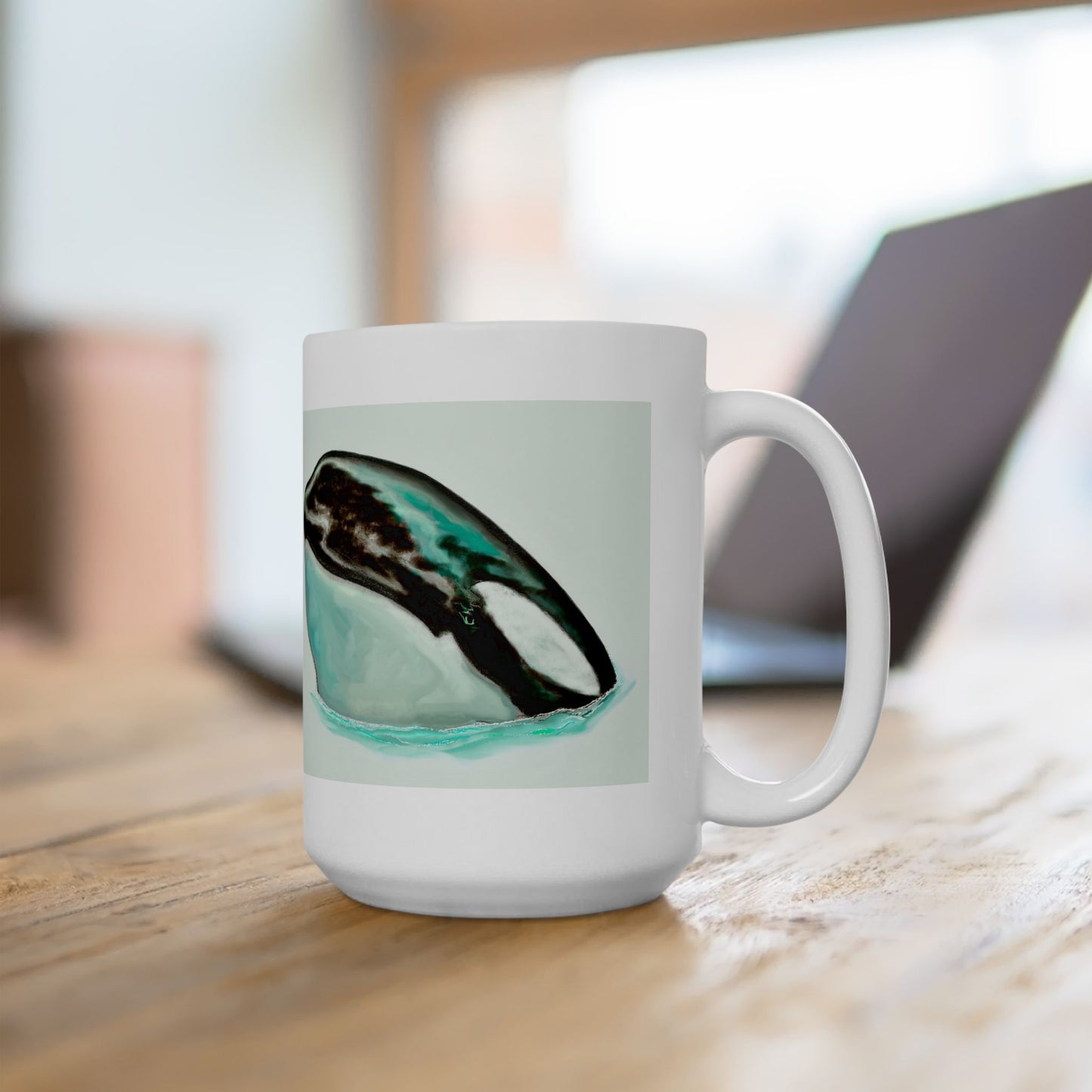 Orca Whale Ceramic Mug 15oz