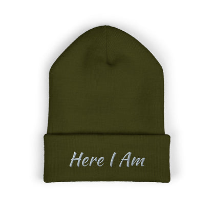 Here I Am Classic Cuffed Beanie (Embroidery)