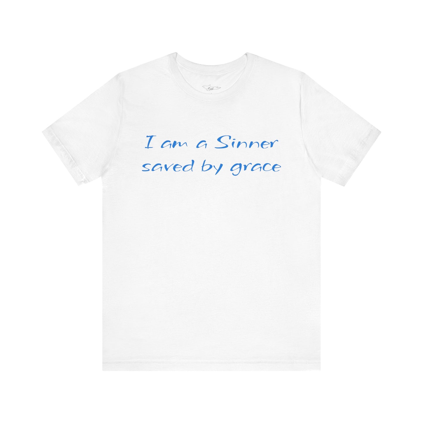 I Am A Sinner Saved By Grace Jersey Short Sleeve Tee