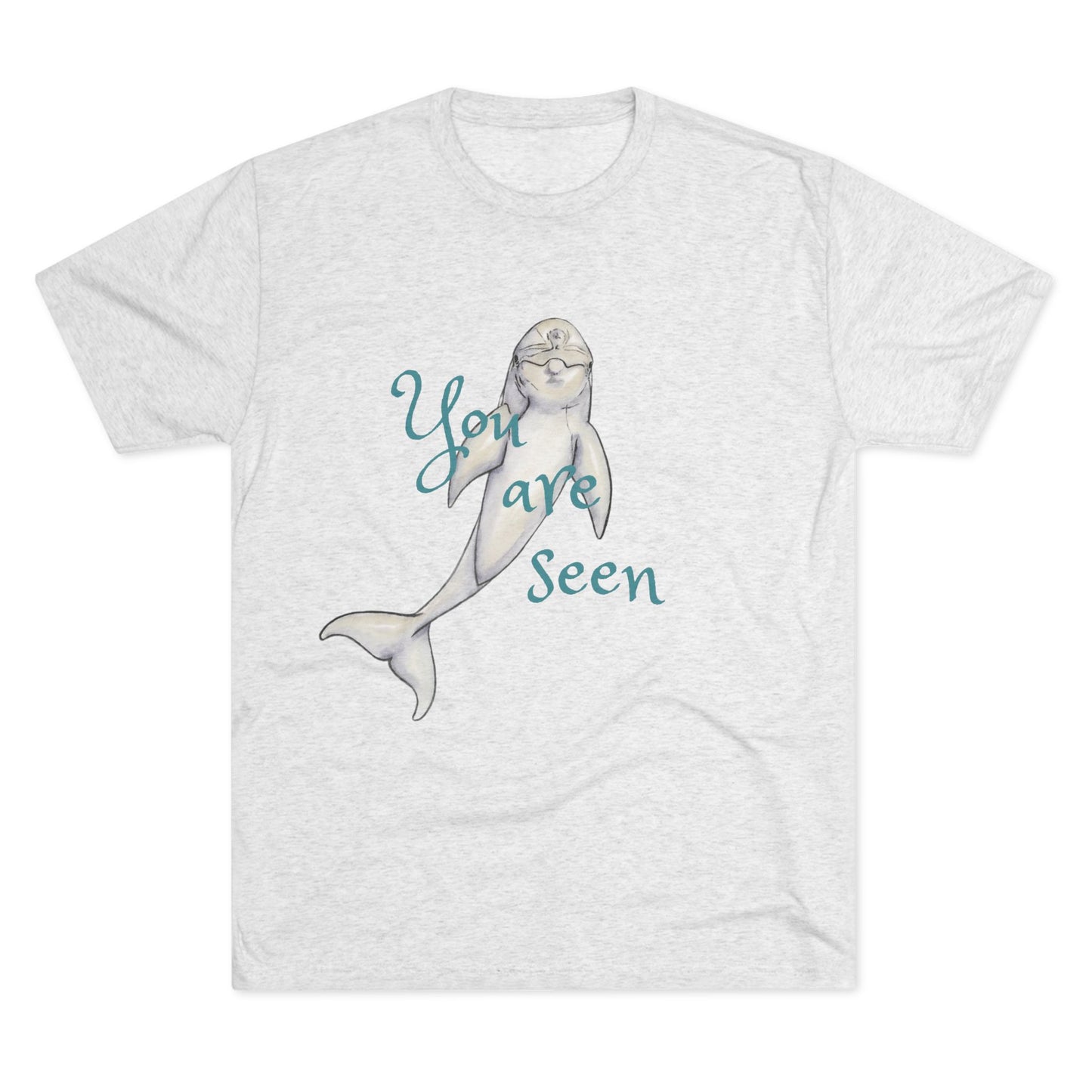 You are Seen Dolphin Unisex Tri-Blend Crew Tee