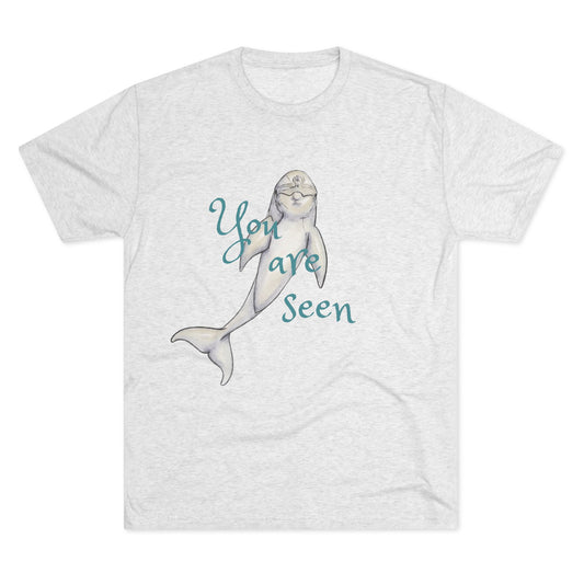You are Seen Dolphin Unisex Tri-Blend Crew Tee