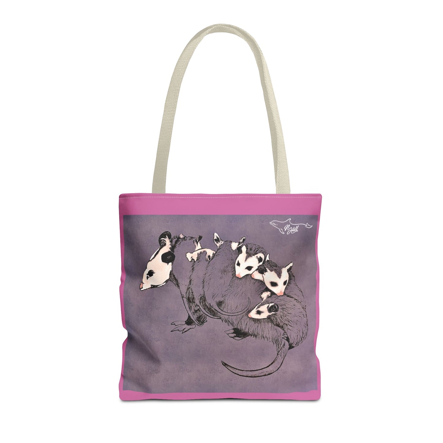 Pink Opossum Tote Bag (AOP)