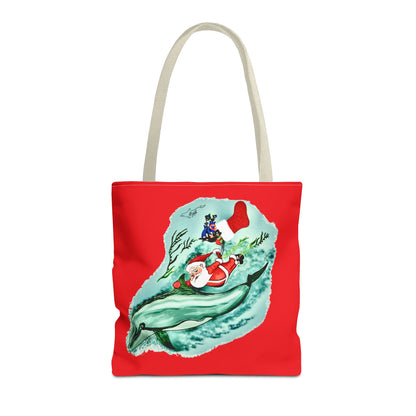 Deep Dive Delivery Santa Clause Tote Bag (AOP)