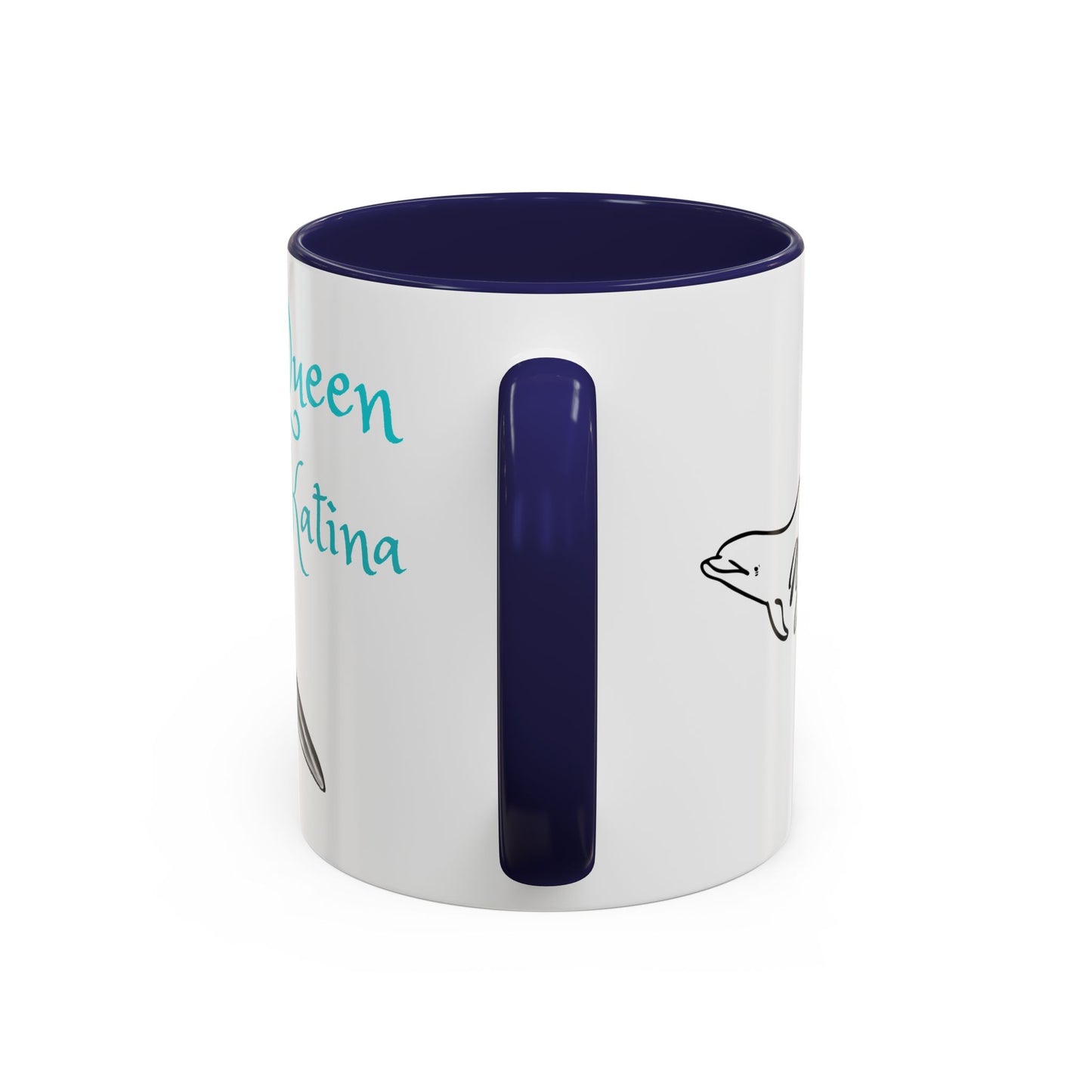 Queen Katina Orca Whale Accent Coffee Mug (11, 15oz)