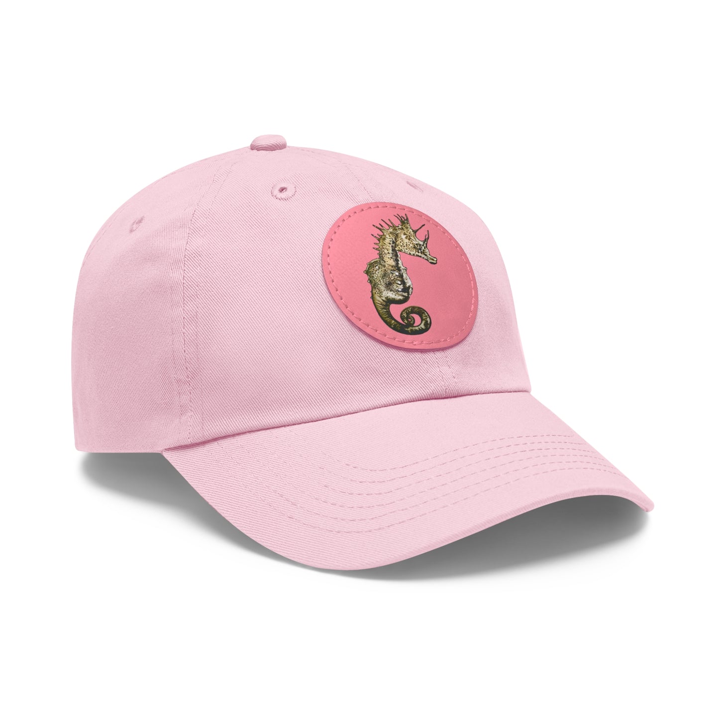 Sea Horse Hat with Leather Patch (Round)