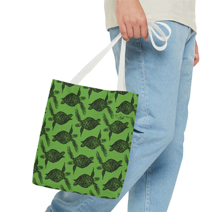 Sea Turtle Tote Bag Green (AOP)