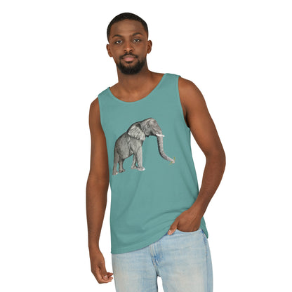 Elephant Unisex Garment-Dyed Tank Top