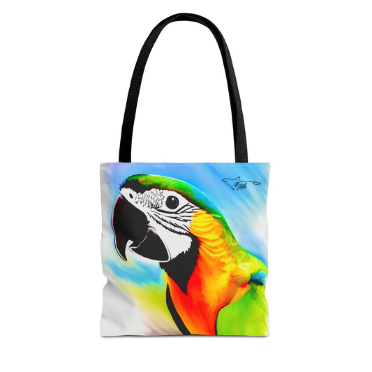 Blue and Gold Macaw Parrot Tote Bag (AOP)