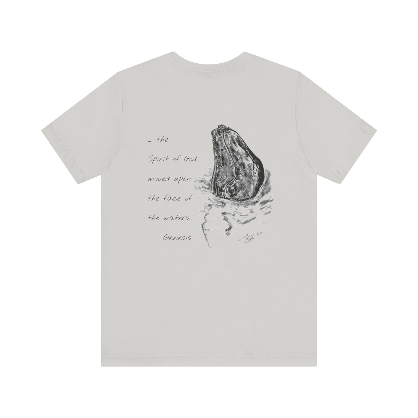 Humpback Whale/Scripture Unisex Jersey Short Sleeve Tee