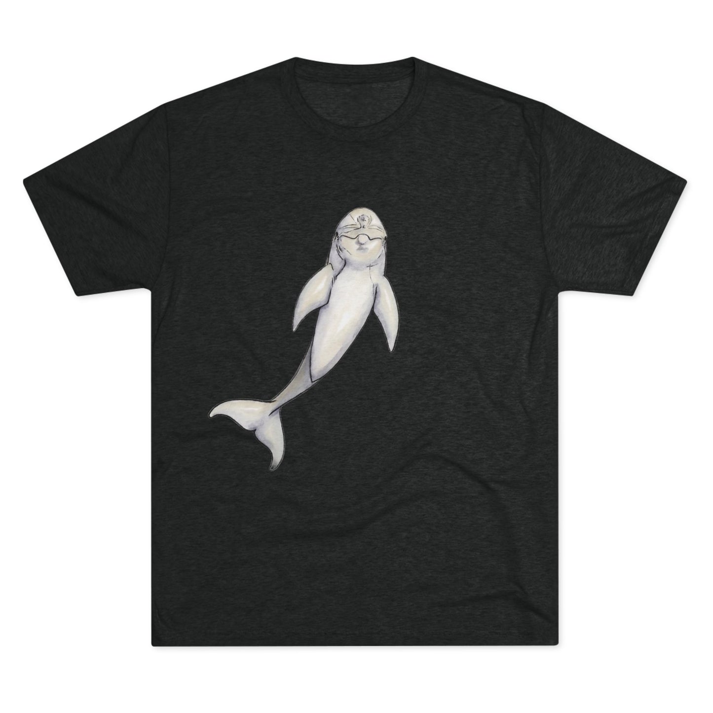Dolphin Unisex Tri-Blend Crew Tee