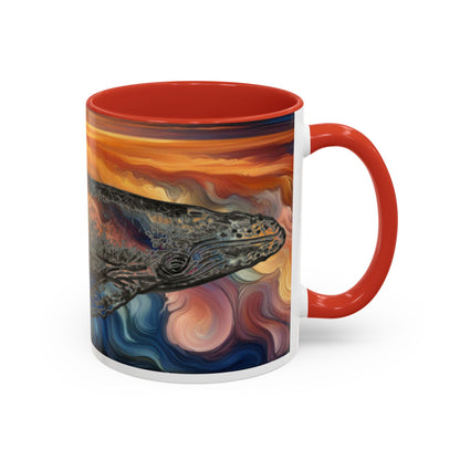 Humpback Whale Accent Coffee Mug (11, 15oz)