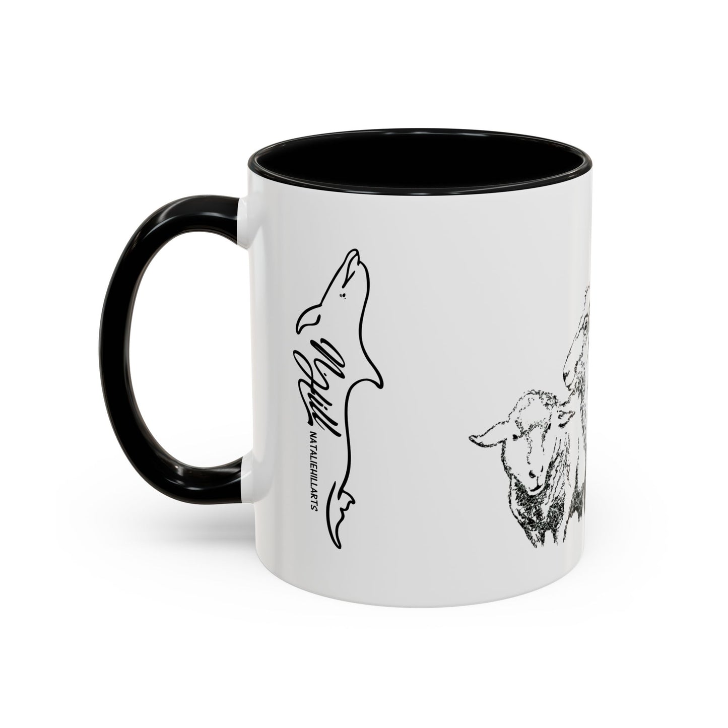 Get In The Heard Sheep Accent Coffee Mug (11, 15oz)