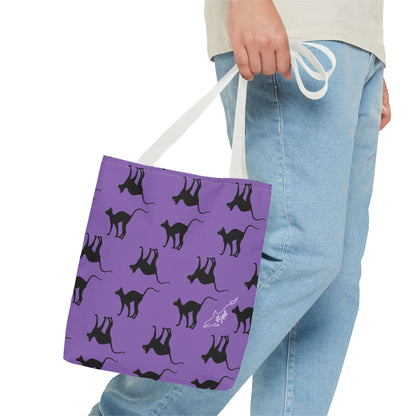 Black Cat Tote Bag (AOP)