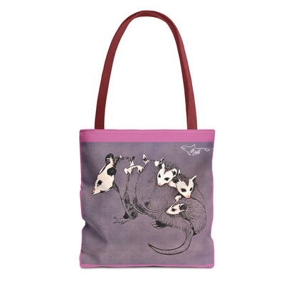 Pink Opossum Tote Bag (AOP)