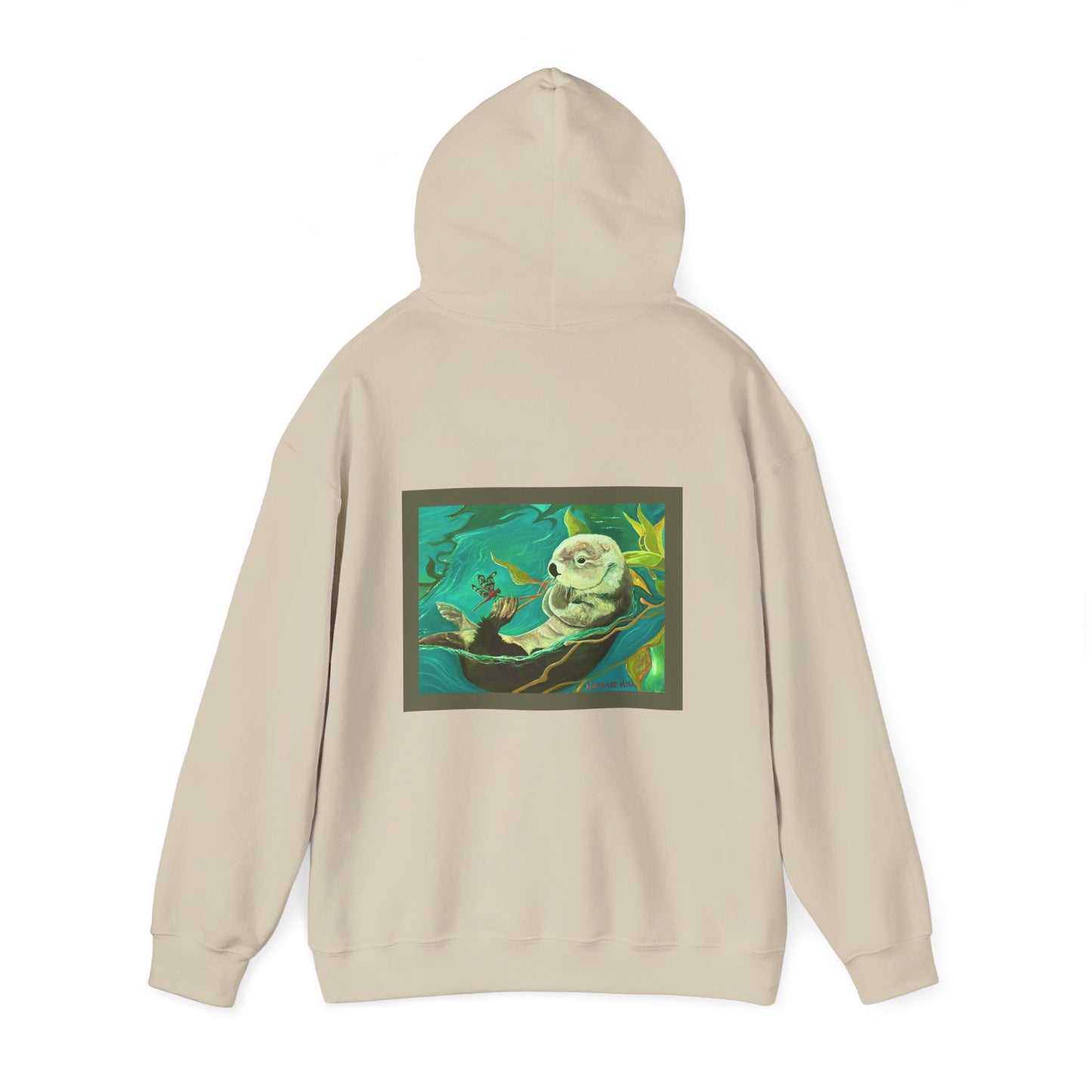 Otter and Dragonfly Unisex Heavy Blend™ Hooded Sweatshirt