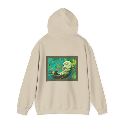 Otter and Dragonfly Unisex Heavy Blend™ Hooded Sweatshirt