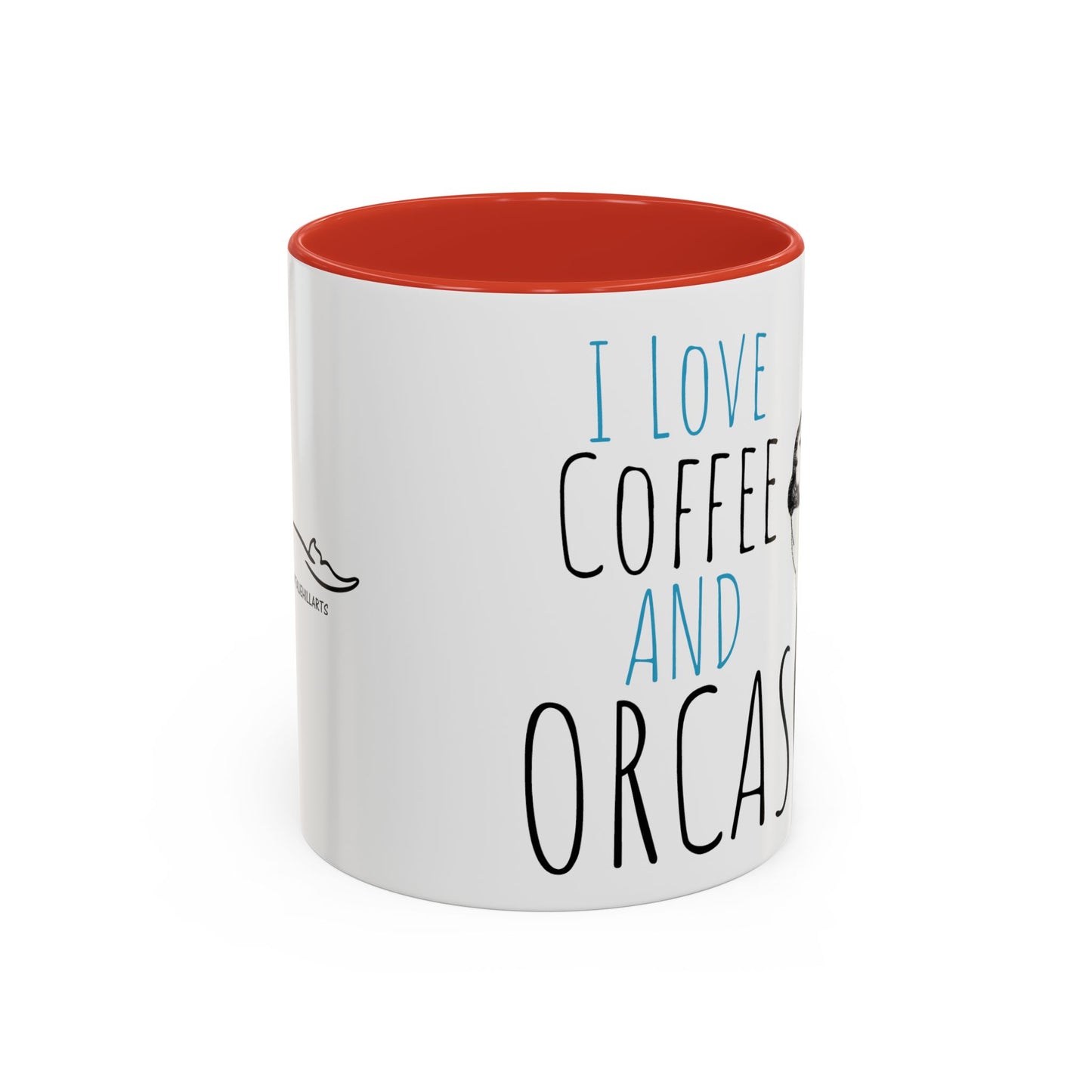 Copy of I Love Coffee and Orcas Accent Coffee Mug  15oz