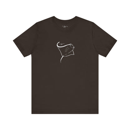 Manta Ray inverted Unisex Jersey Short Sleeve Tee