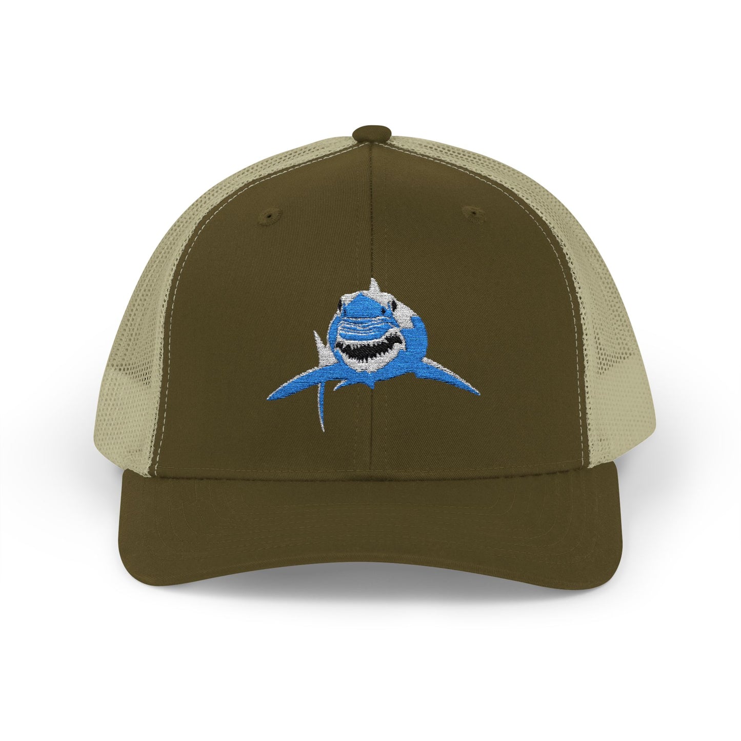 Great White Shark Panda Snapback Trucker Cap