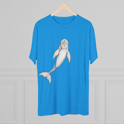 Dolphin Unisex Tri-Blend Crew Tee