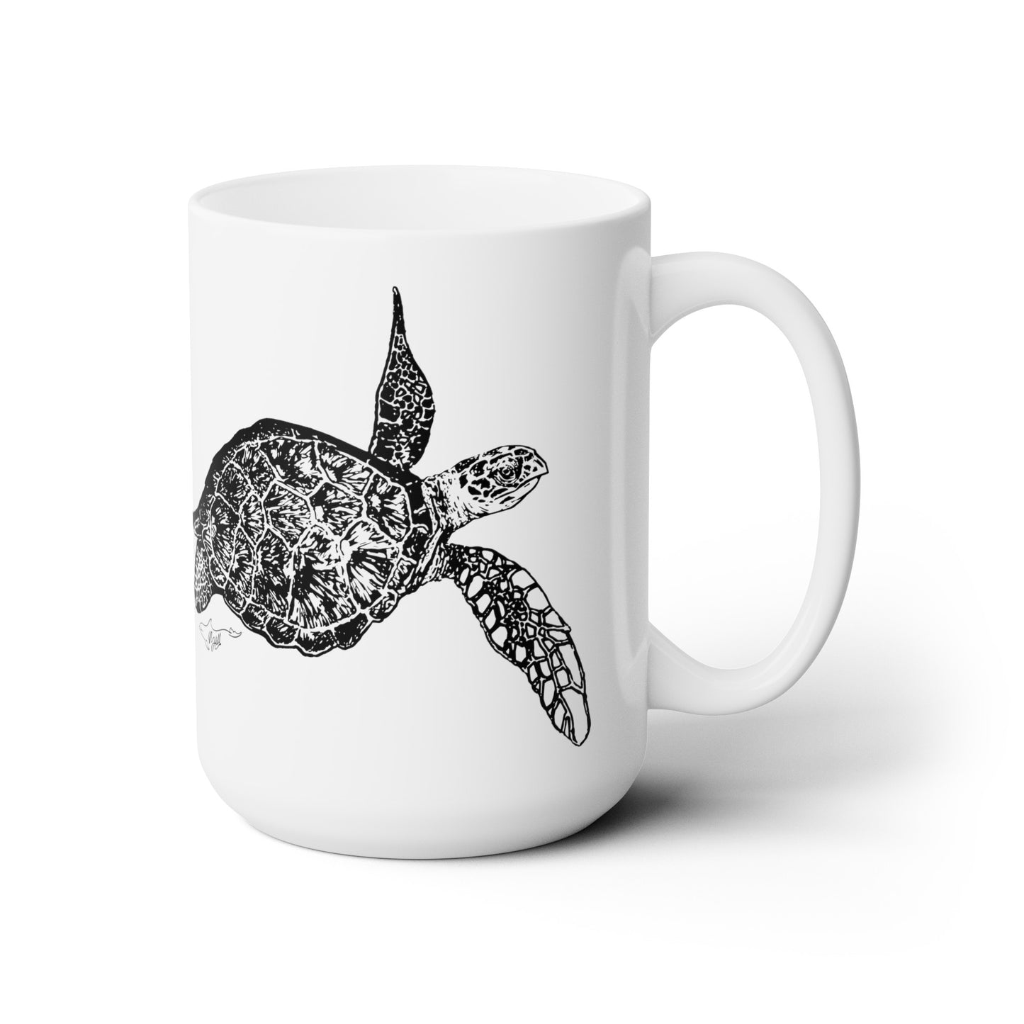 Sea Turtle Ceramic Mug 15oz