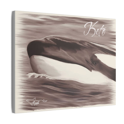 Keto Orca Matte Canvas, Stretched, 0.75"