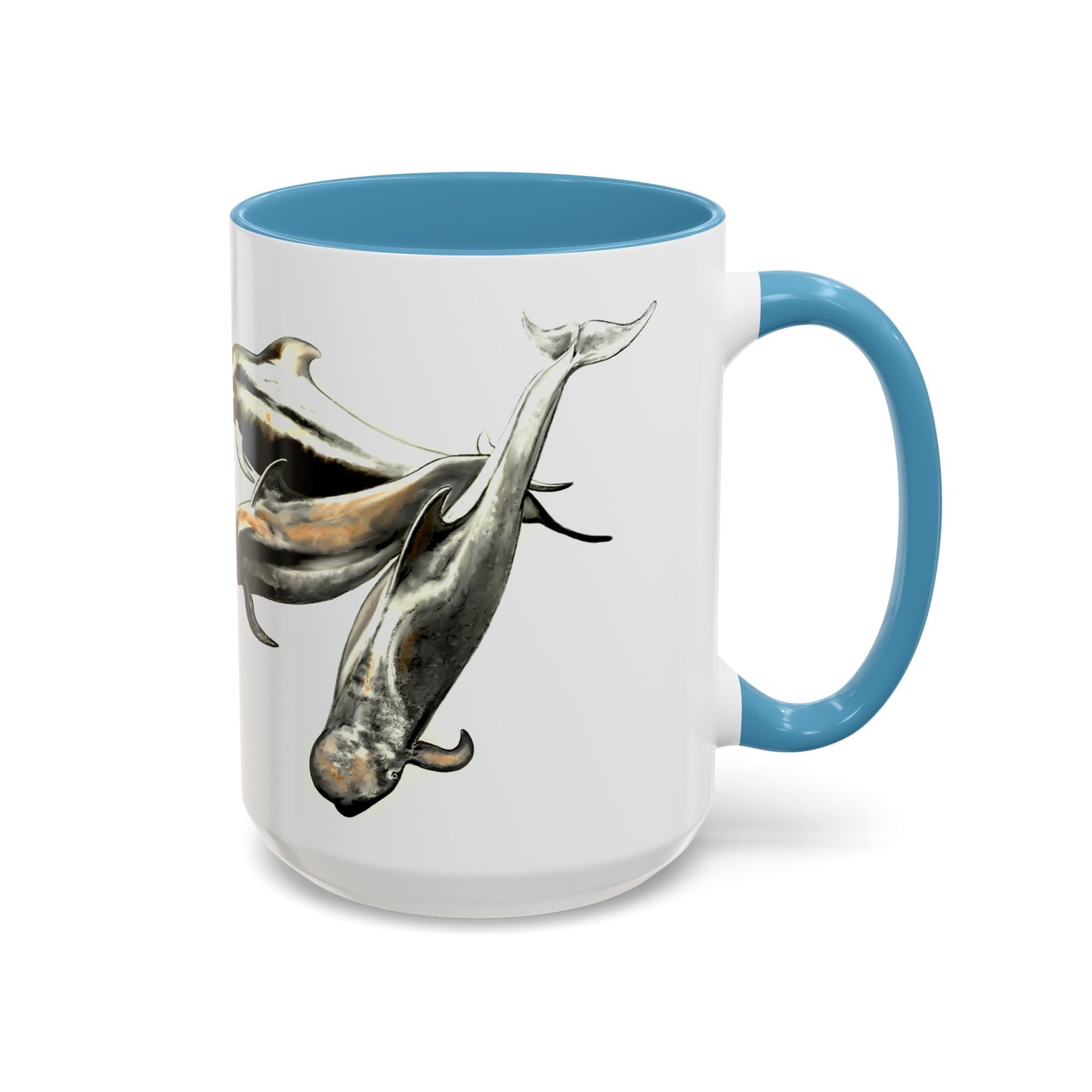 Pilot Whale Accent Coffee Mug, 15oz