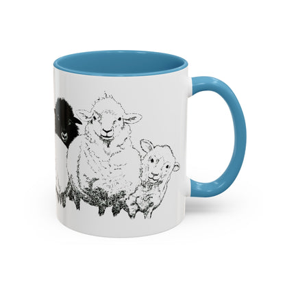 Get In The Heard Sheep Accent Coffee Mug (11, 15oz)