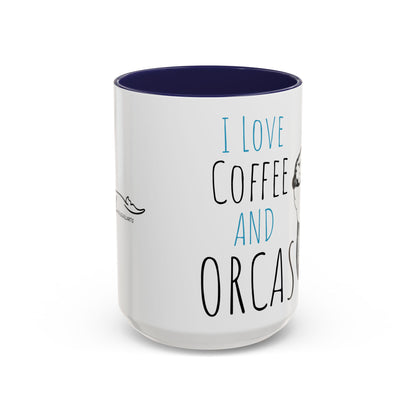 Copy of I Love Coffee and Orcas Accent Coffee Mug  15oz