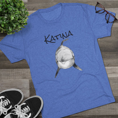 Katina Orca Whale Unisex Tri-Blend Graphic Crew Tee
