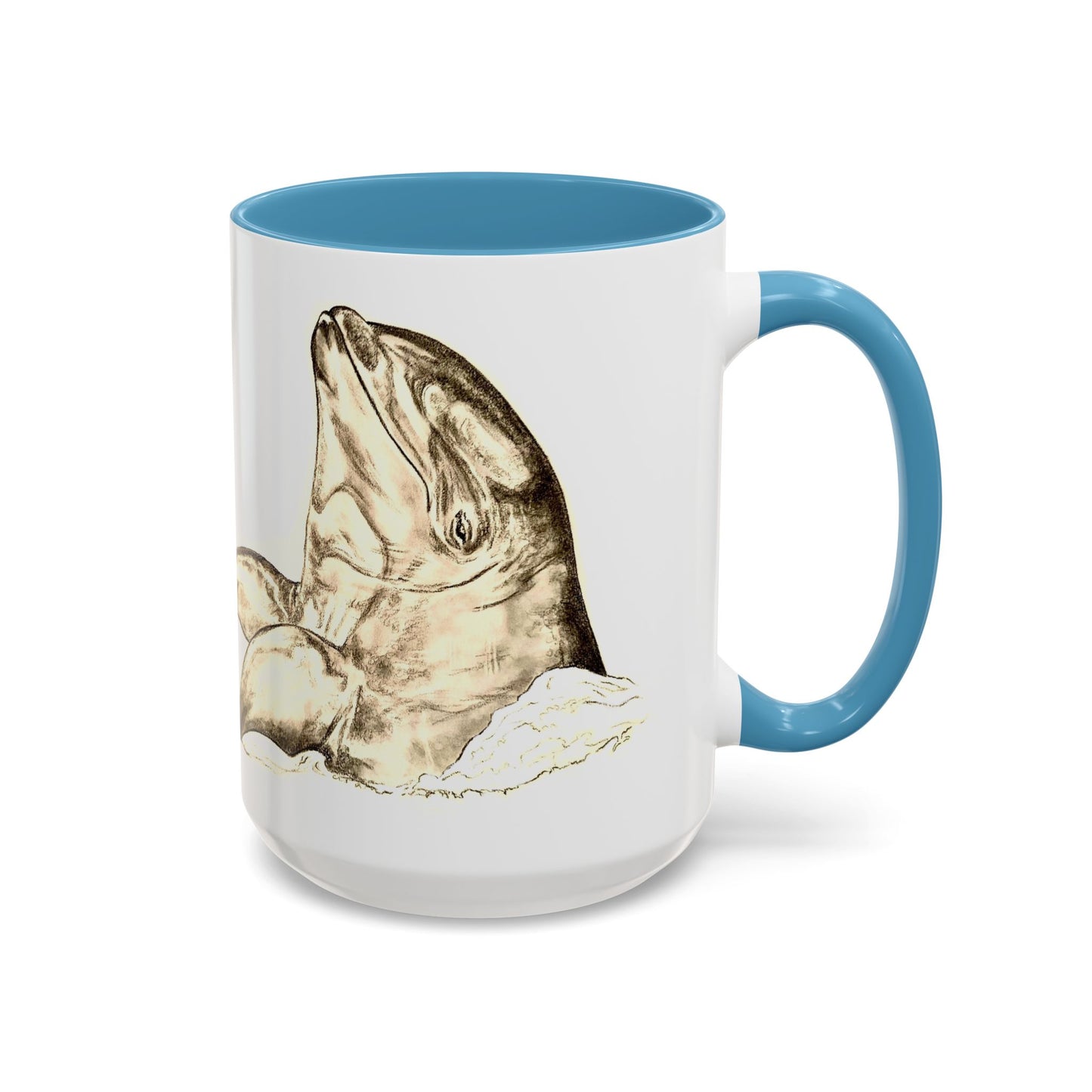 Kekaimalu Wholphin Accent Coffee Mug, 11oz