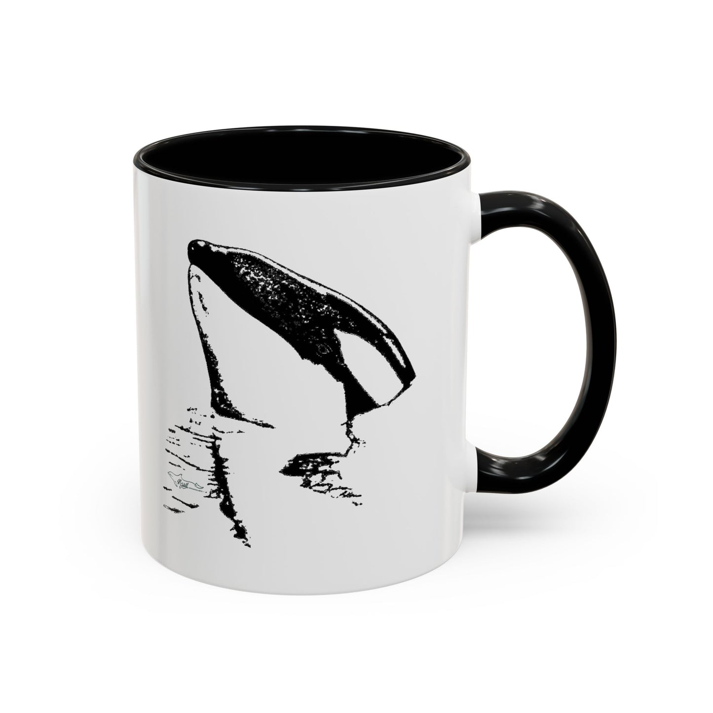 Tiki Treasure Orca Accent Coffee Mug, 11oz
