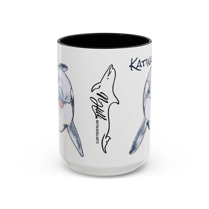 Katina Orca Whale Accent Coffee Mug (11, 15oz)