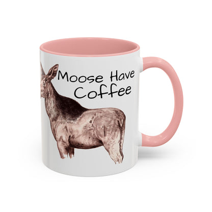 Moose Have Coffee Accent Coffee Mug (11, 15oz)