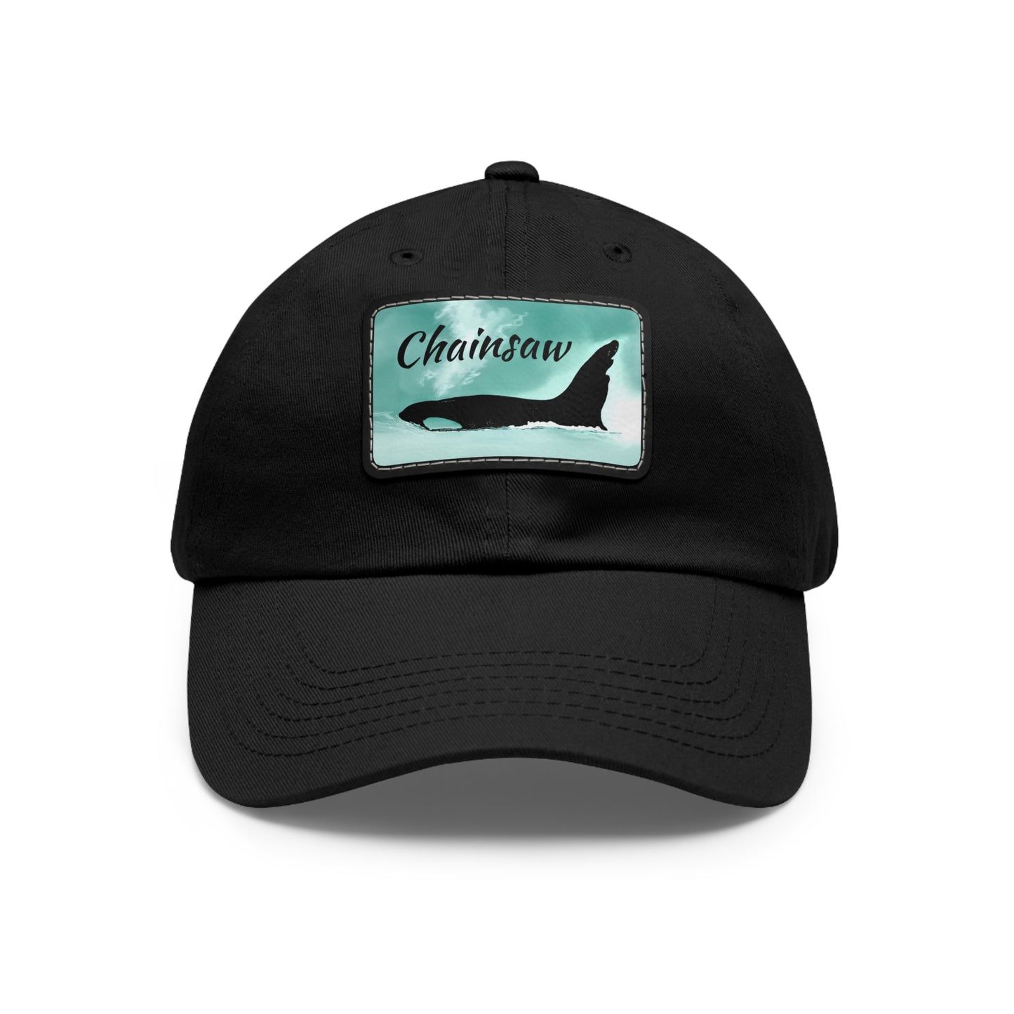 Chainsaw Orca Hat with Leather Patch (Rectangle)