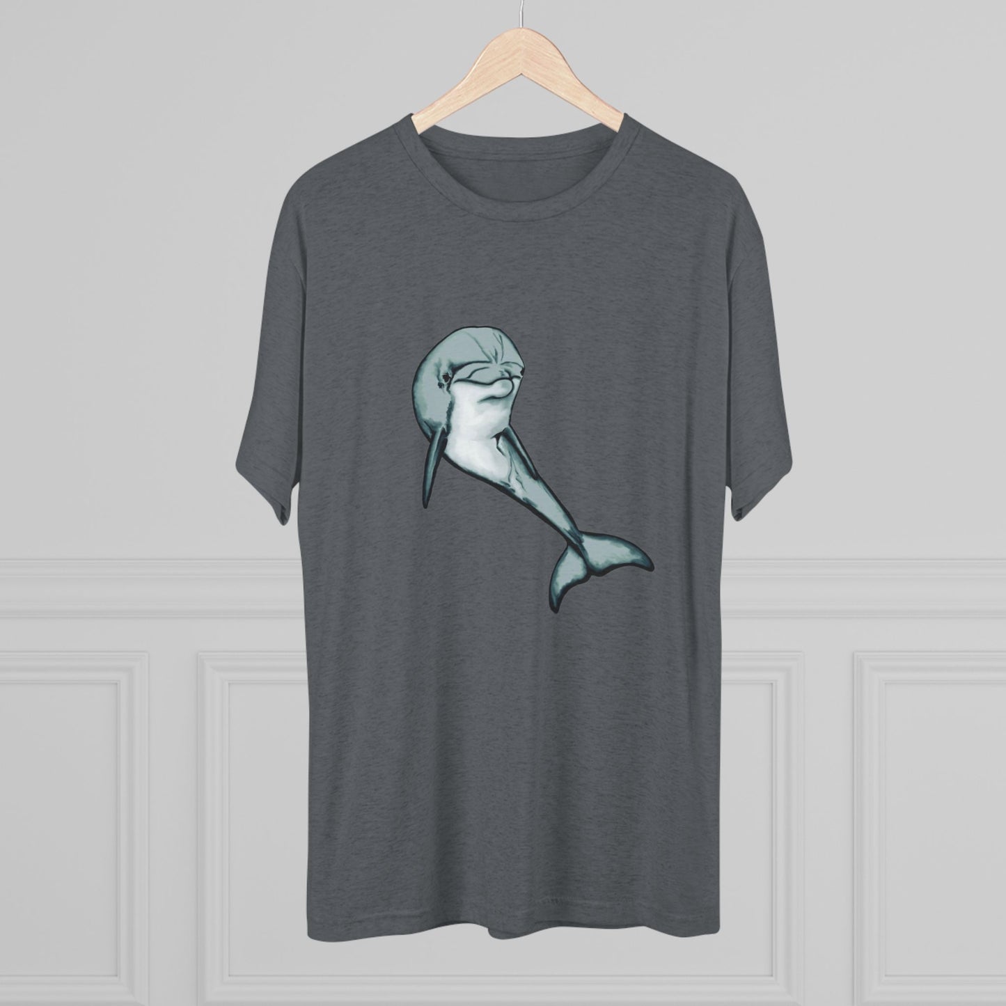 Bottlenose Dolphin Unisex Tri-Blend Crew Tee