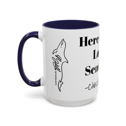 Here I Am, Lord Send Me- Charlie Kirk Accent Coffee Mug 15oz