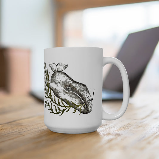 Gray Whale Ceramic Mug 15oz