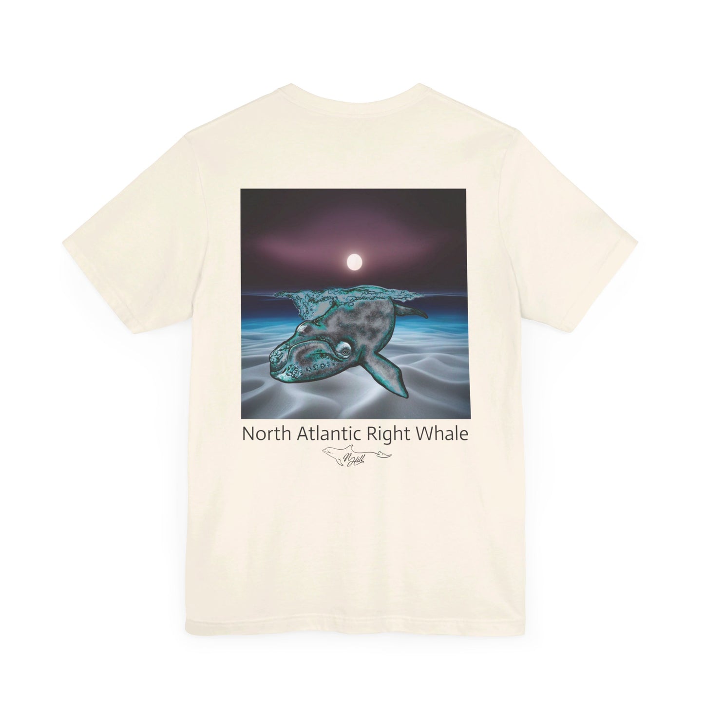 Moonlight North Atlantic Right Whale Unisex Jersey Short Sleeve Tee