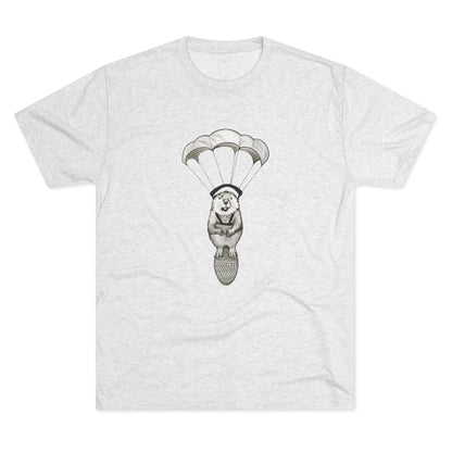 Geronimo Parachuting Idaho Beaver Unisex Tri-Blend Crew Tee