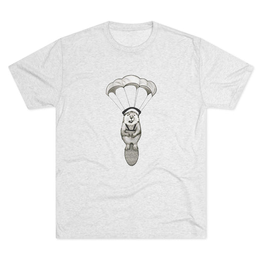 Geronimo Parachuting Idaho Beaver Unisex Tri-Blend Crew Tee