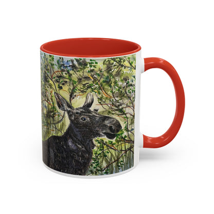 Hidden Springs Moose Accent Coffee Mug 11oz